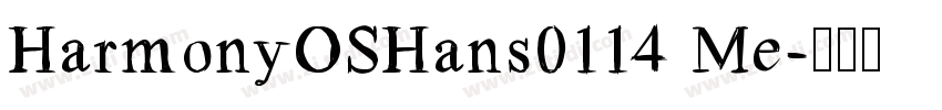 HarmonyOSHans0114 Me字体转换
